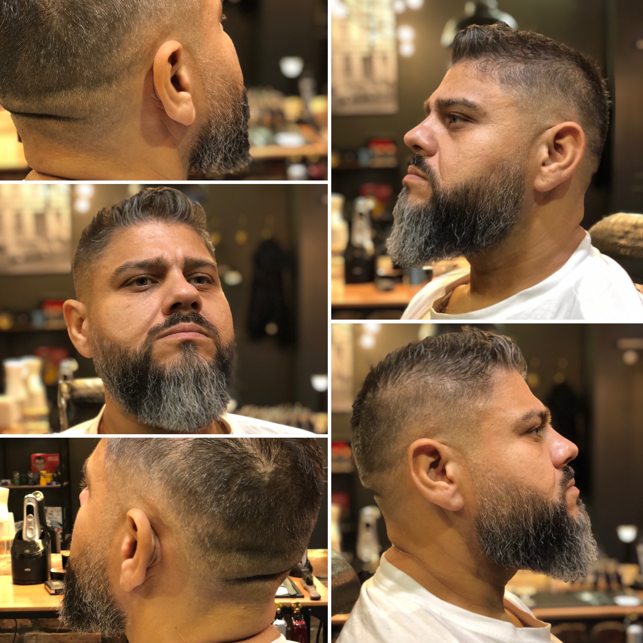 Skjeggtrim og forming hos Eduardo's Barbershop